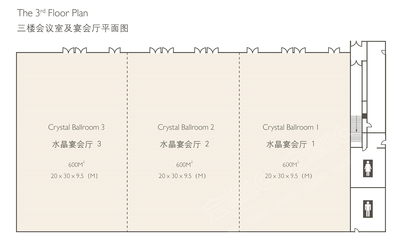 广州保利洲际酒店水晶宴会厅场地尺寸图28